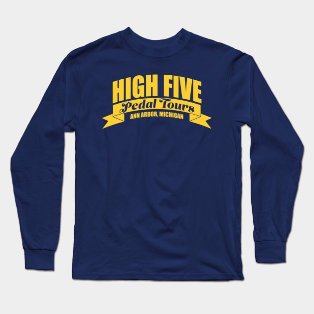 Maize Horizontal High Five Logo Long Sleeve T-Shirt by HighFive